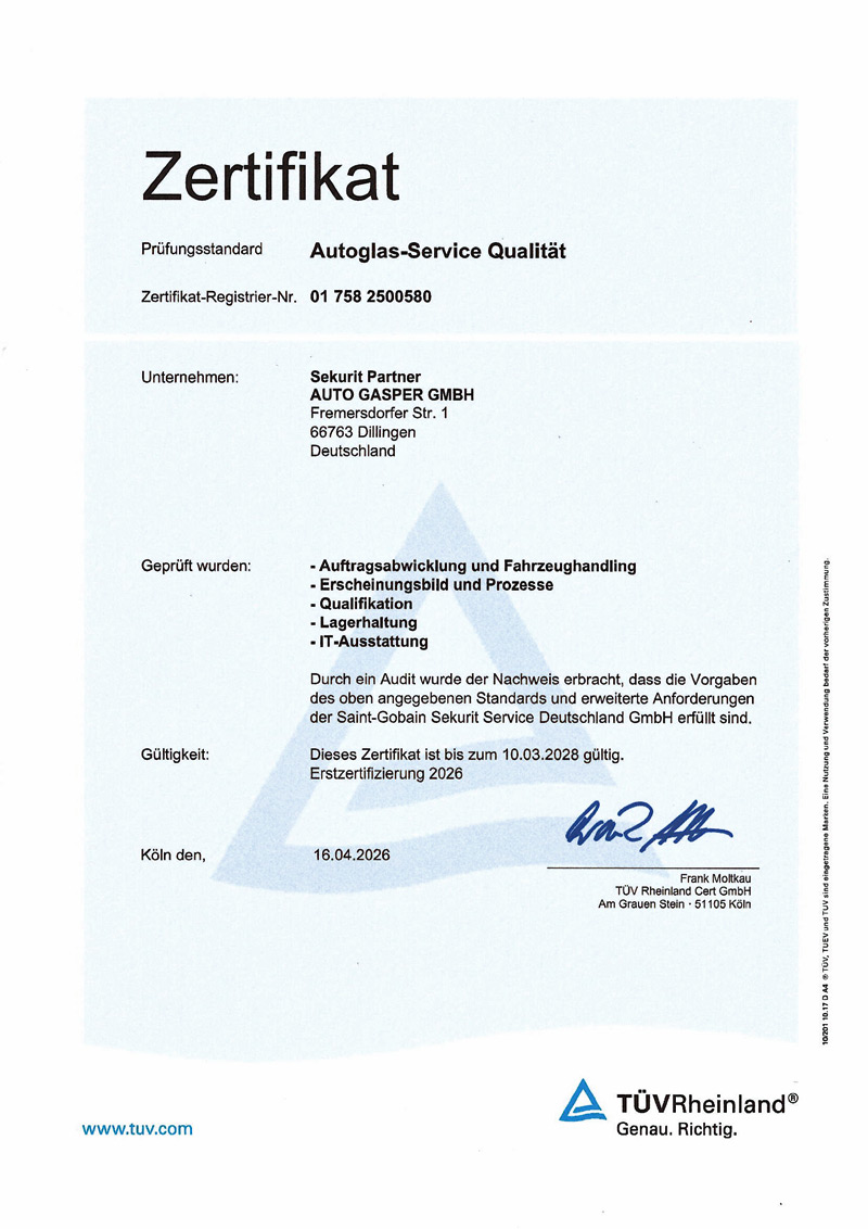 TUEV-Zertifikat 26-28